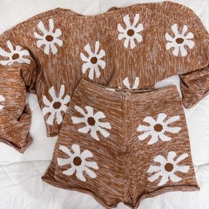Never been worn Matching set, sweater and shorts. Size small
